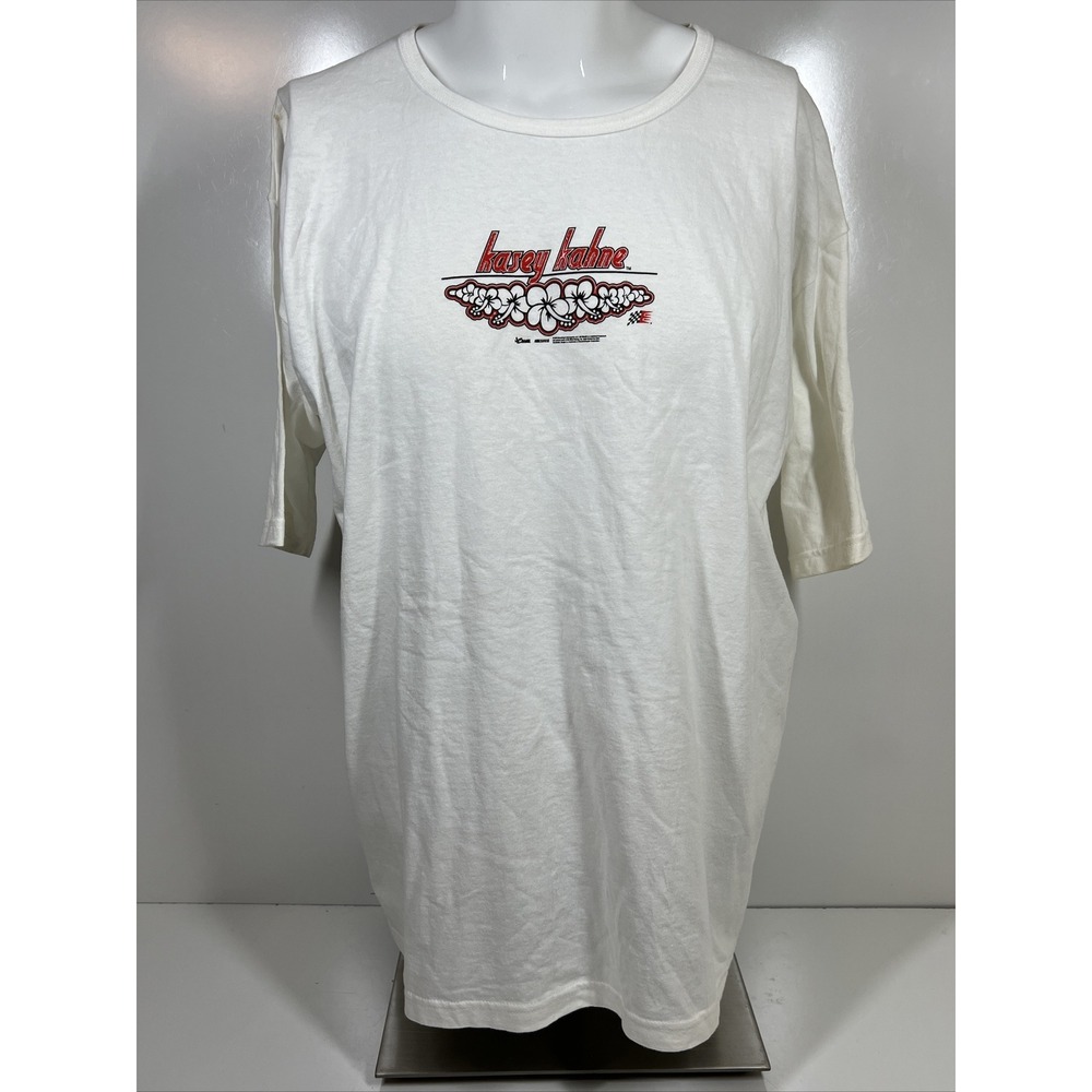 Chase Authentics 2004 NASCAR Kasey Kahne Short Sleeve White Shirt Womens SZ XL